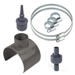 Afvoerkit PVC klemzadel